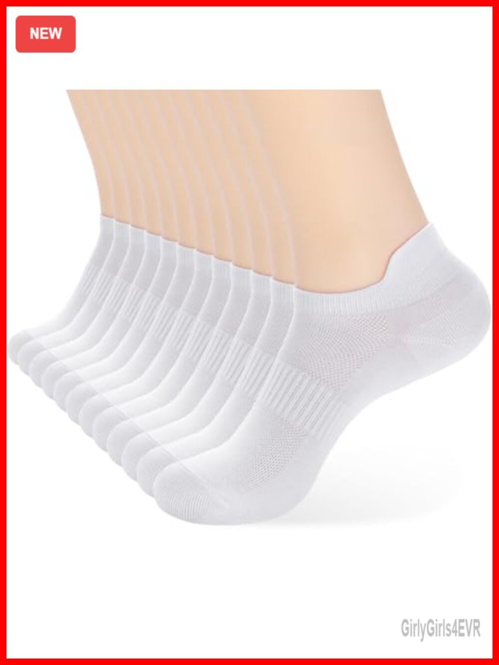 12 Pairs No Show Athletic Socks for Women Men Cotton Spandex Low Cut
